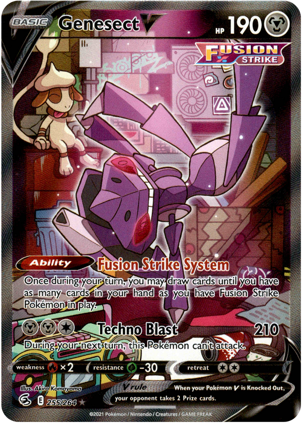 Genesect V Alternate Art - 255/264 - Fusion Strike - Holo - Card Cavern