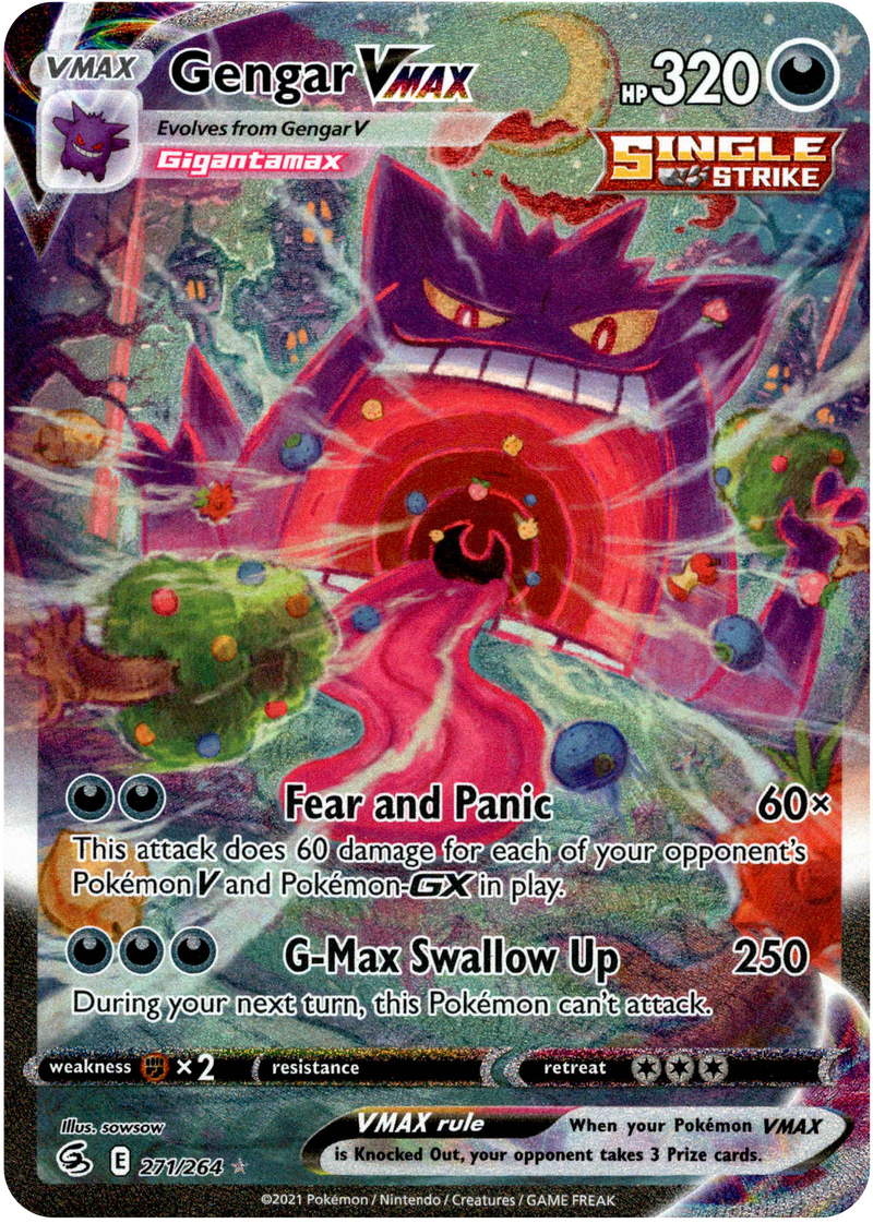 2021 Pokemon Card **Genesect V** Fusion Strike 185/264 - Holo Rare V Full  Art