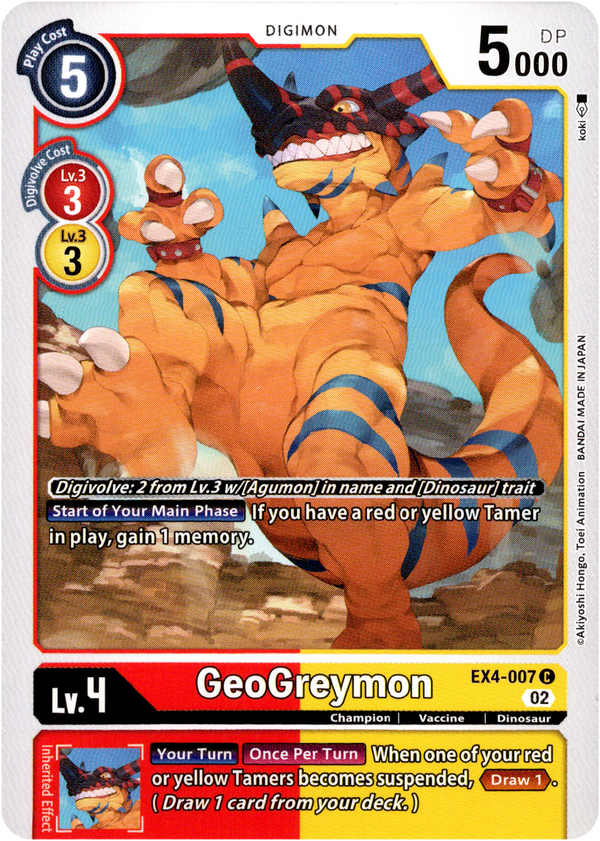 GeoGreymon - EX4-007 C - Alternative Being - Card Cavern