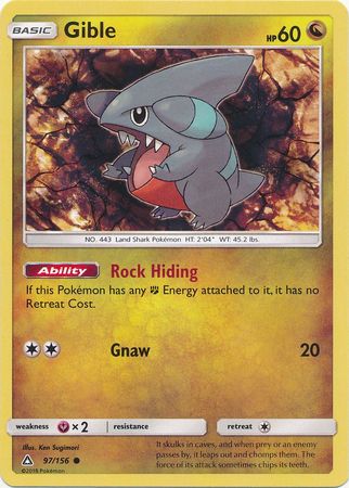 Gible - 97/156 - Ultra Prism - Card Cavern