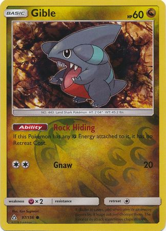 Gible - 97/156 - Ultra Prism - Reverse Holo - Card Cavern