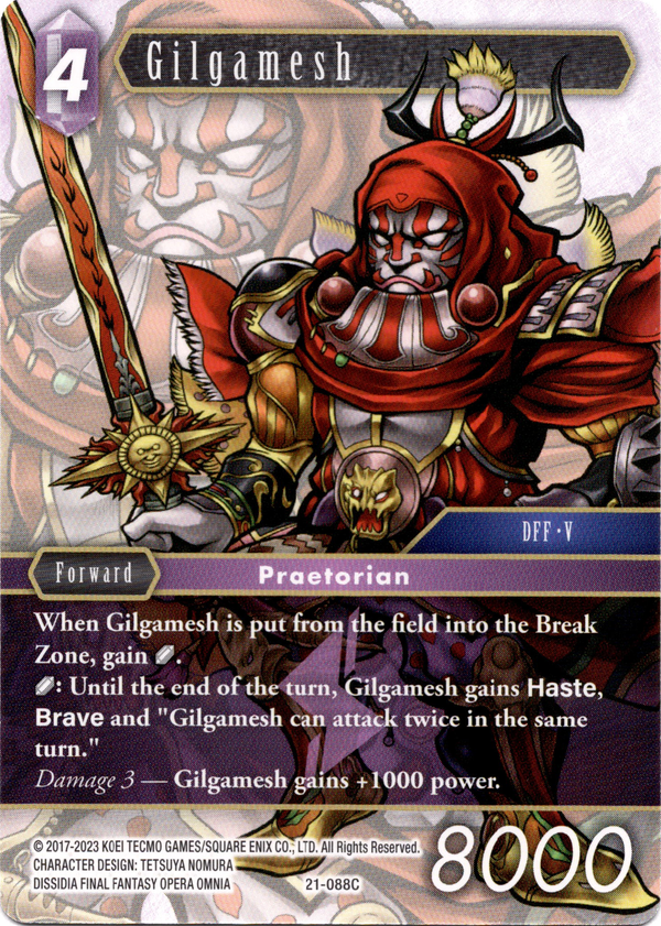 Gilgamesh - 21-088C - Beyond Destiny - Card Cavern