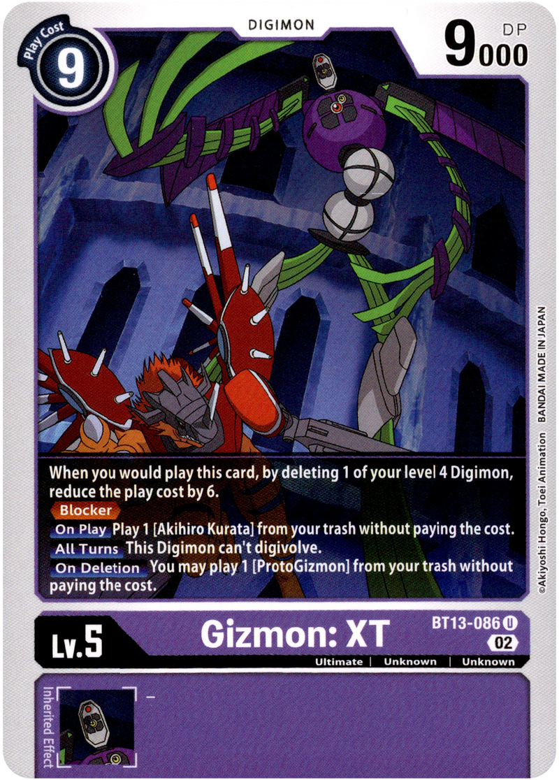 Gizmon: XT - BT13-086 U - Versus Royal Knight - Card Cavern
