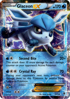 Glaceon EX - 20/124 - Fates Collide - Holo - Card Cavern
