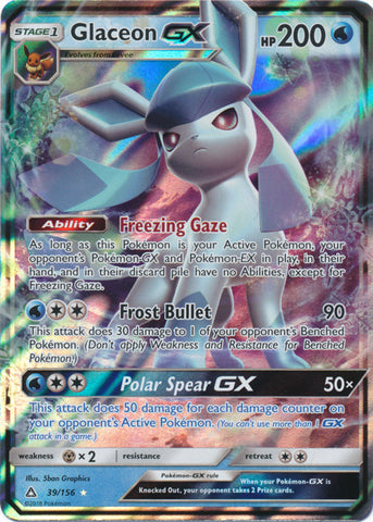 Glaceon GX - 39/156 - Ultra Prism - Card Cavern