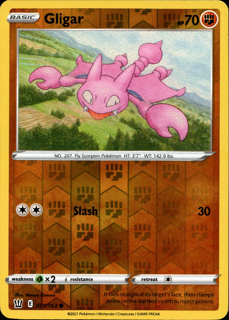gligar pokemon card value Gligar - 071/163 - Battle Styles