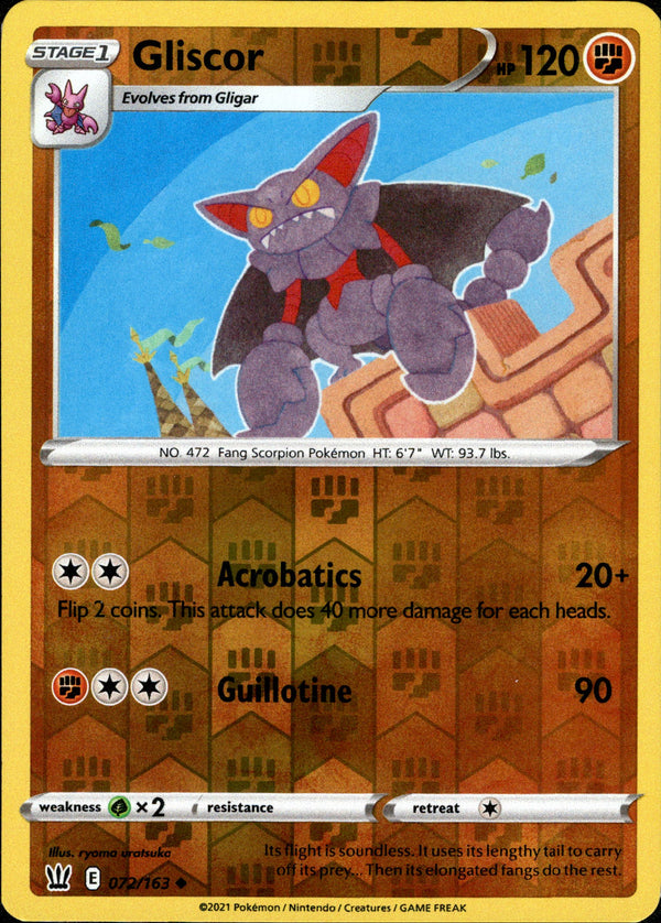 Gliscor - 072/163 - Battle Styles - Reverse Holo - Card Cavern