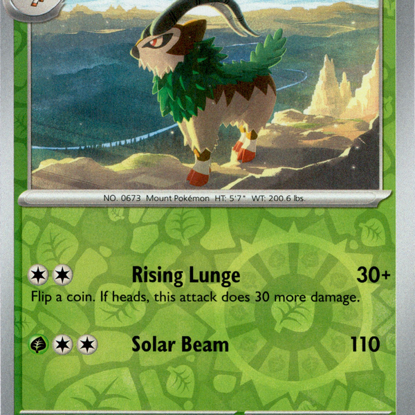 gogoat pokemon card value GOGOAT Stage 1 Pokemon Card Vivid Voltage 018/185 Uncommon 2020