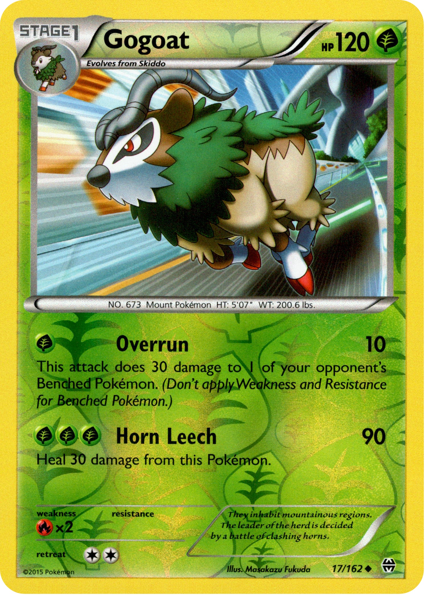 Gogoat - 17/162 - BREAKthrough - Reverse Holo - Card Cavern