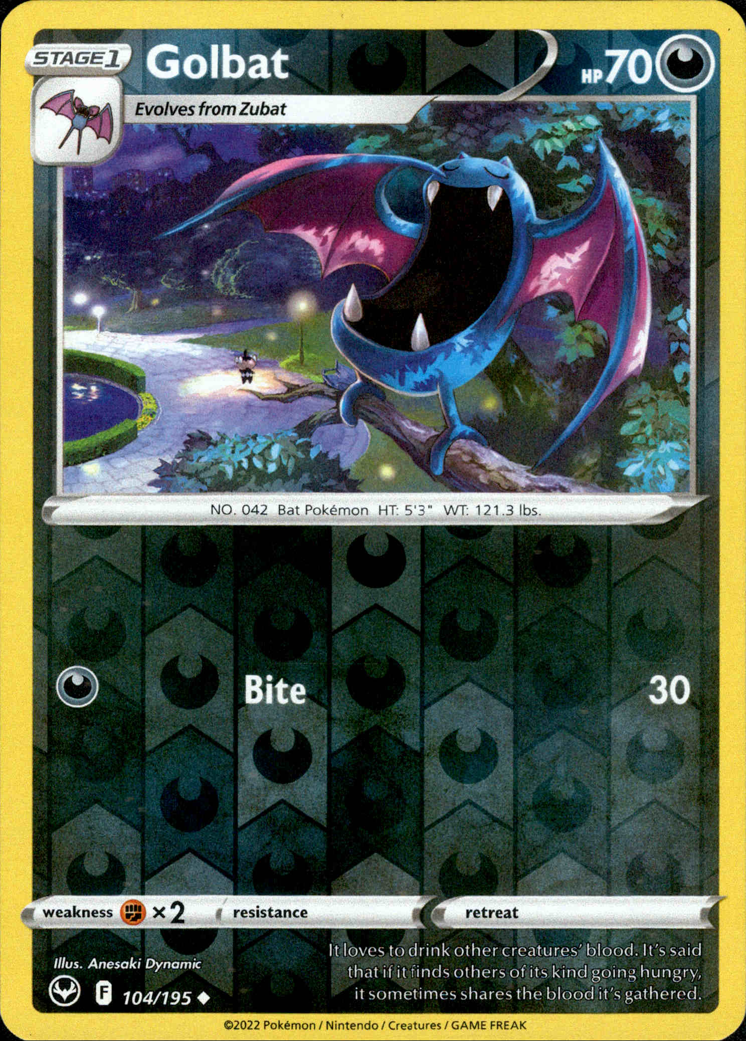 Golbat - 104/195 - Silver Tempest - Reverse Holo - Card Cavern