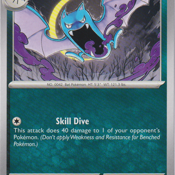 Golbat - 042/165 - Scarlet & Violet 151 Card Cavern Trading Cards, LLC Golbat - 042/165 - Scarlet & Violet 151 Card Cavern Trading Cards, LLC