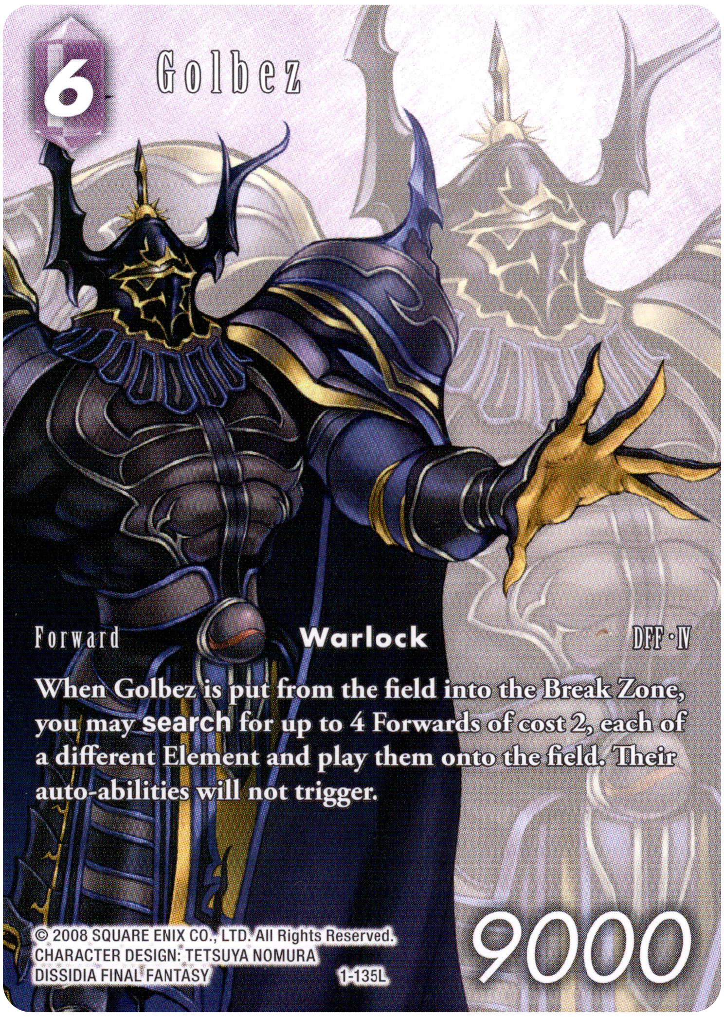 Golbez Full Art - 1-135L - Opus I - Card Cavern