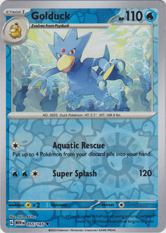 Golduck - 055/165 - Scarlet & Violet 151 - Reverse Holo - Card Cavern