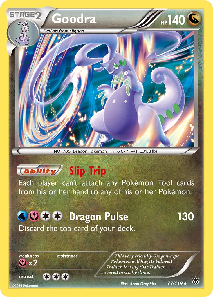 Goodra - 77/119 - Phantom Forces - Holo - Card Cavern