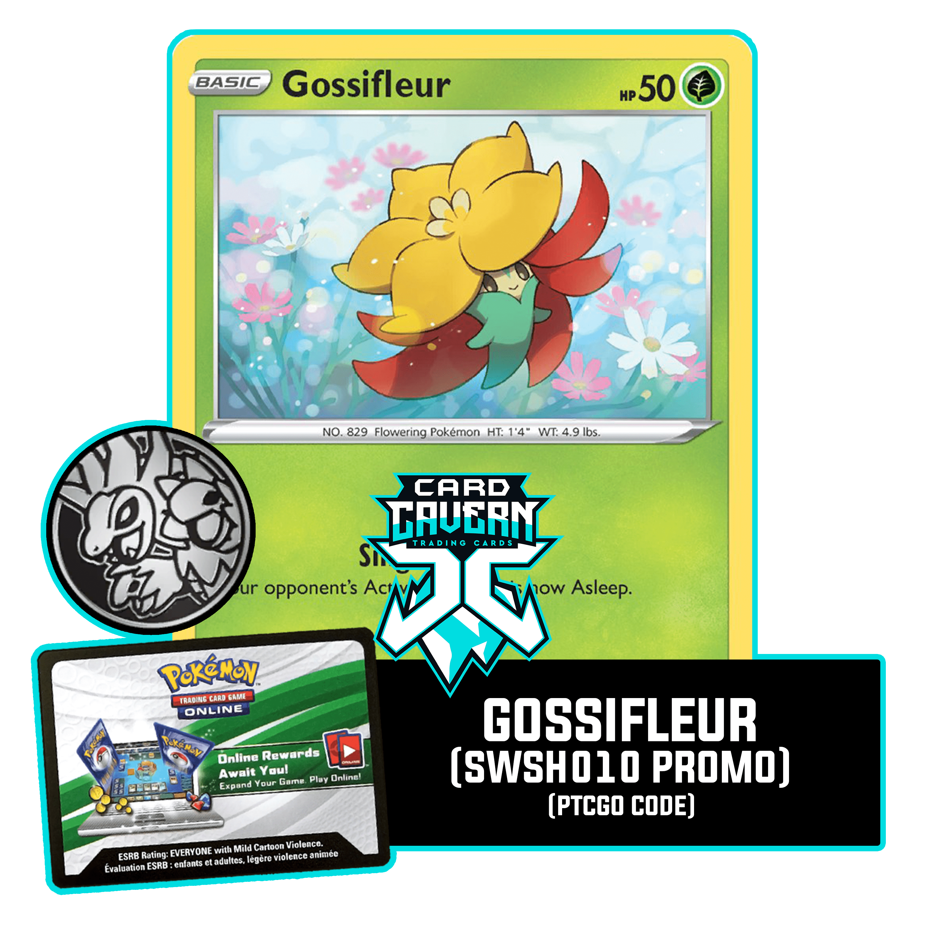 Gossifleur SWSH010 PTCGO Code - Card Cavern