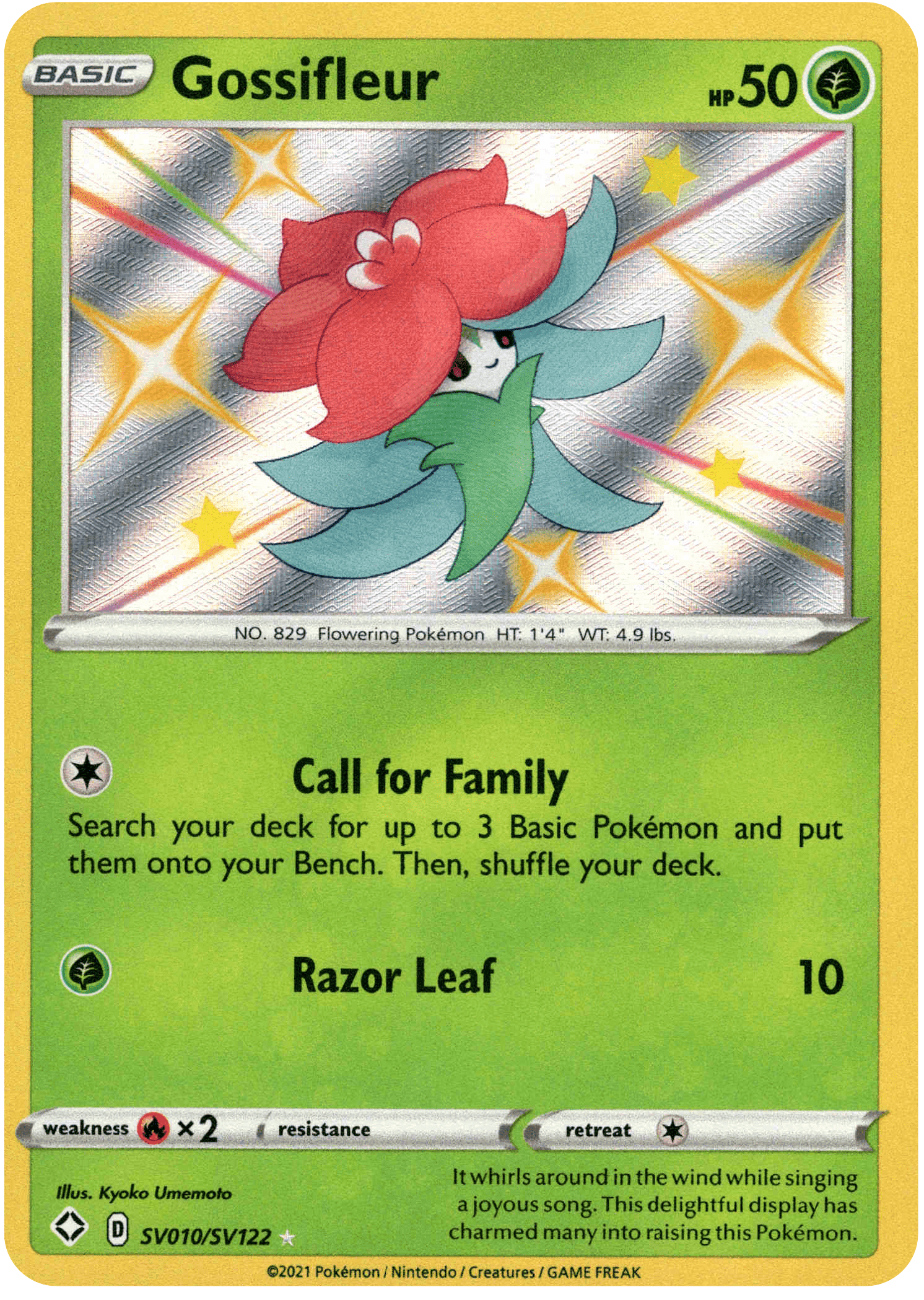 Gossifleur - SV010/SV122 - Shining Fates - Holo - Card Cavern