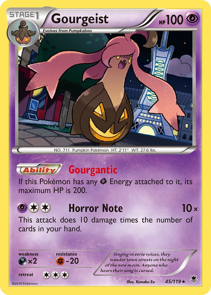 Gourgeist - 45/119 - Phantom Forces - Holo - Card Cavern