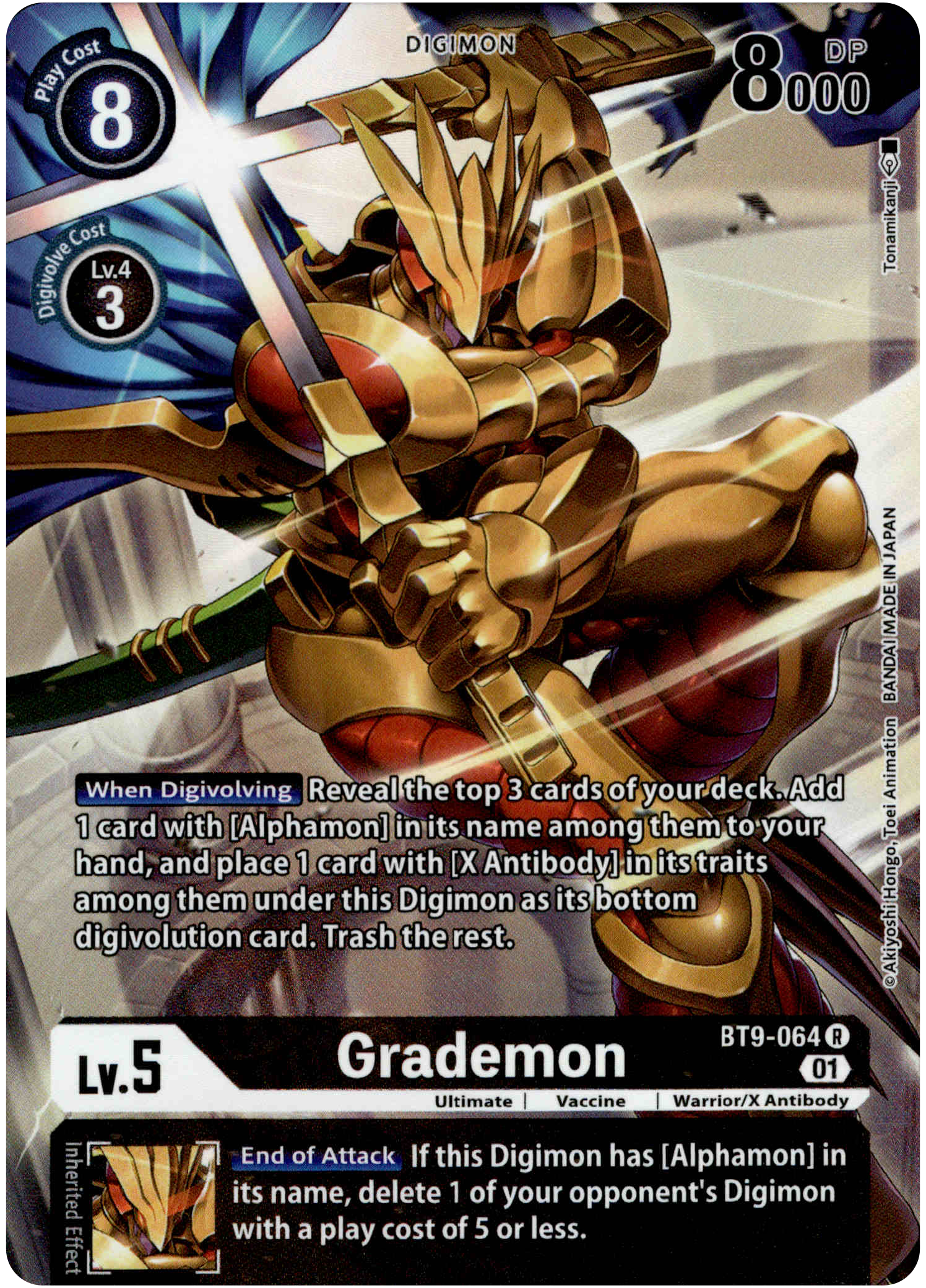 Grademon Alternate Art - BT9-064 R - X Record - Foil - Card Cavern