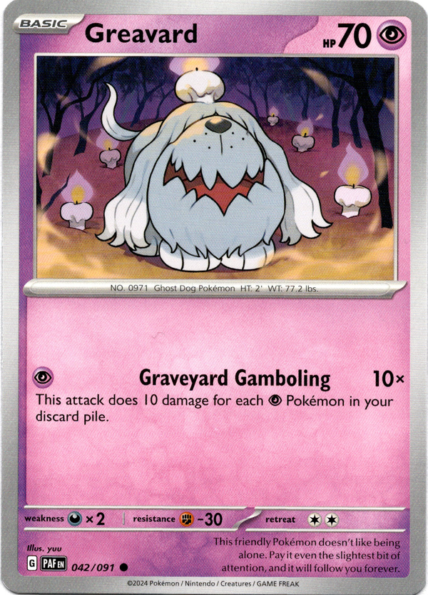 Greavard - 042/091 - Paldean Fates - Card Cavern