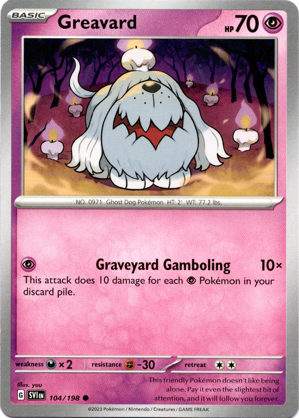Greavard - 104/198 - Scarlet & Violet - Card Cavern