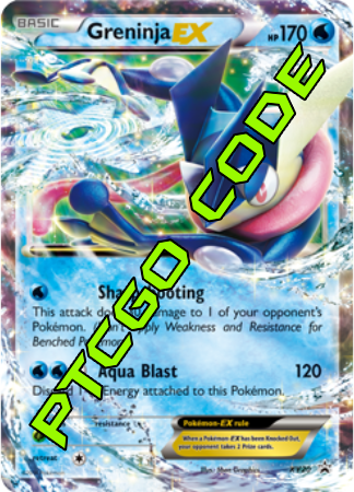 Greninja EX XY20 PTCGO Code - Card Cavern