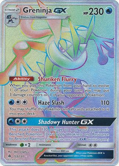 Greninja GX Hyper Rare - 133/131 - Forbidden Light - Holo - Card Cavern