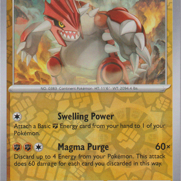 Groudon - 093/182 - Paradox Rift - Reverse Holo Card Cavern Trading Cards, LLC Groudon - 093/182 - Paradox Rift - Reverse Holo Card Cavern Trading Cards, LLC