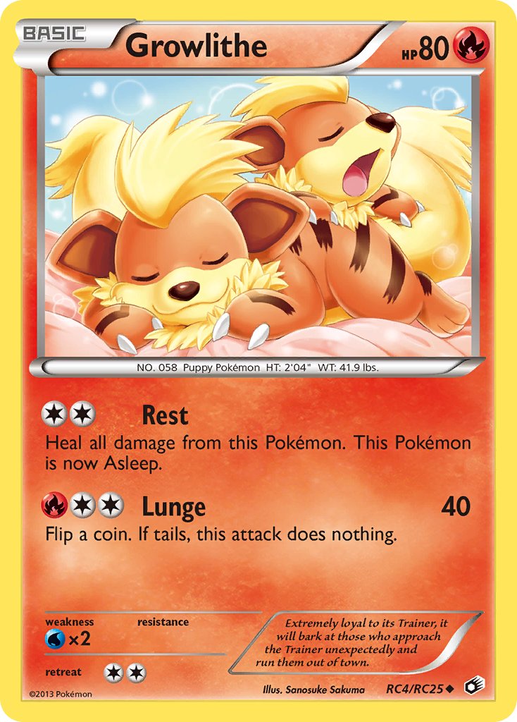 Growlithe - RC4/RC25 - Legendary Treasures - Holo - Card Cavern