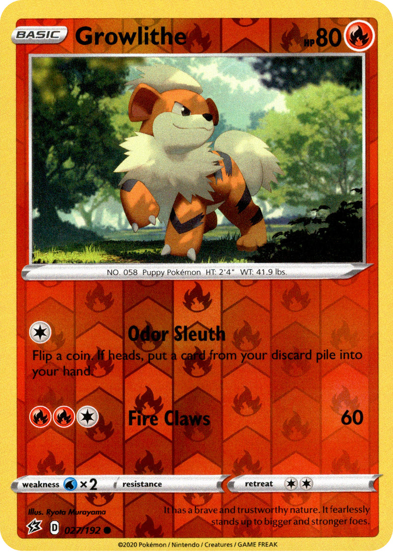 growlithe pokemon card holographic 28/102 Price 2026 The item available is listed in the Title GROWLITHE REVERSE HOLO card 17/108