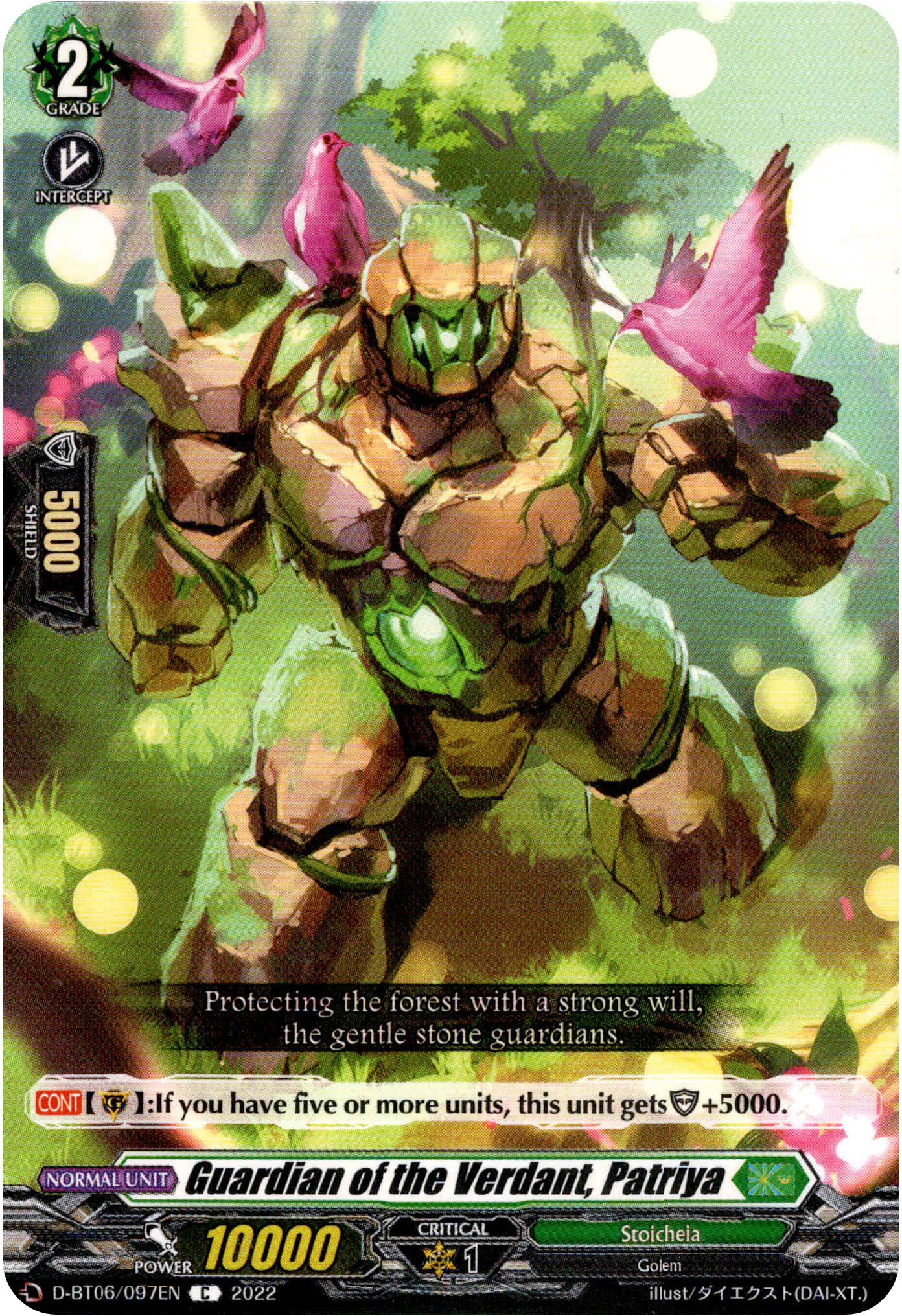 Guardian of the Verdant, Patriya - D-BT06/097EN - Blazing Dragon Reborn - Card Cavern