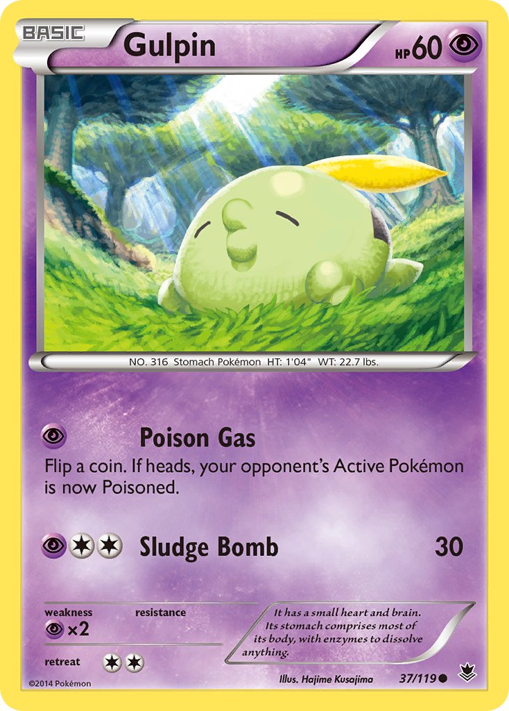 Gulpin - 37/119 - Phantom Forces - Card Cavern