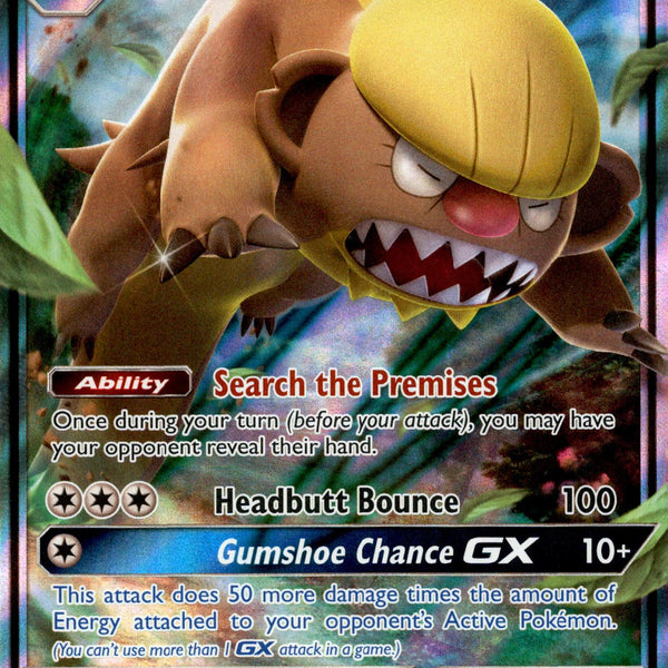 Gumshoos GX - 110/149 - Sun & Moon - Holo Card Cavern Trading Cards, LLC Gumshoos GX - 110/149 - Sun & Moon - Holo Card Cavern Trading Cards, LLC