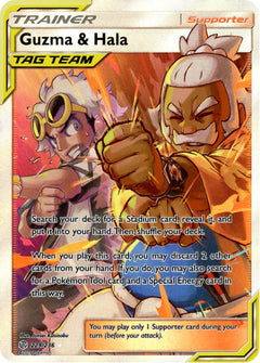 Guzma & Hala Full Art - 229/236 - Cosmic Eclipse - Holo - Card Cavern