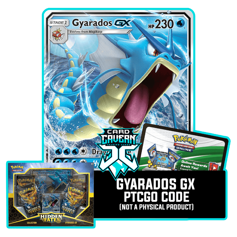 Gyarados GX SM212 - Hidden Fates Box - PTCGO Code - Card Cavern