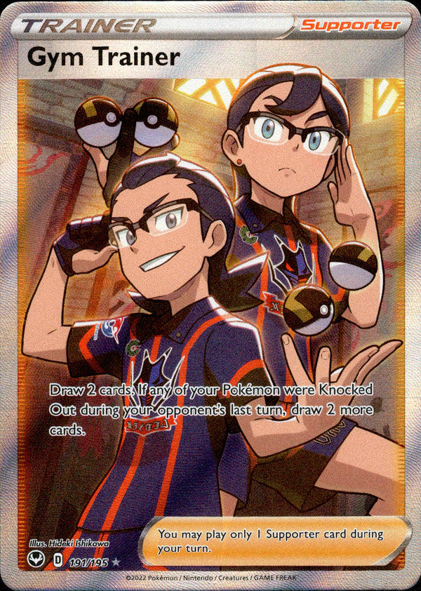 Gym Trainer Full Art - 191/195 - Silver Tempest - Card Cavern