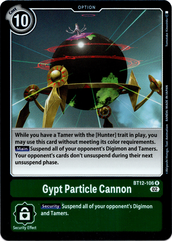 Gypt Particle Cannon - BT12-106 R - Across Time - Foil - Card Cavern