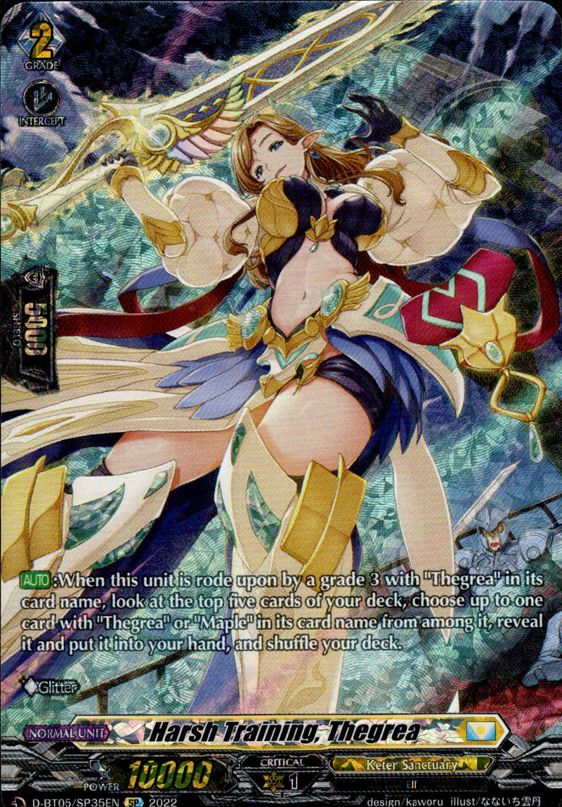 Harsh Training, Thegrea - D-BT05/SP35 - Triumphant Return of the Brave Heroes - Card Cavern