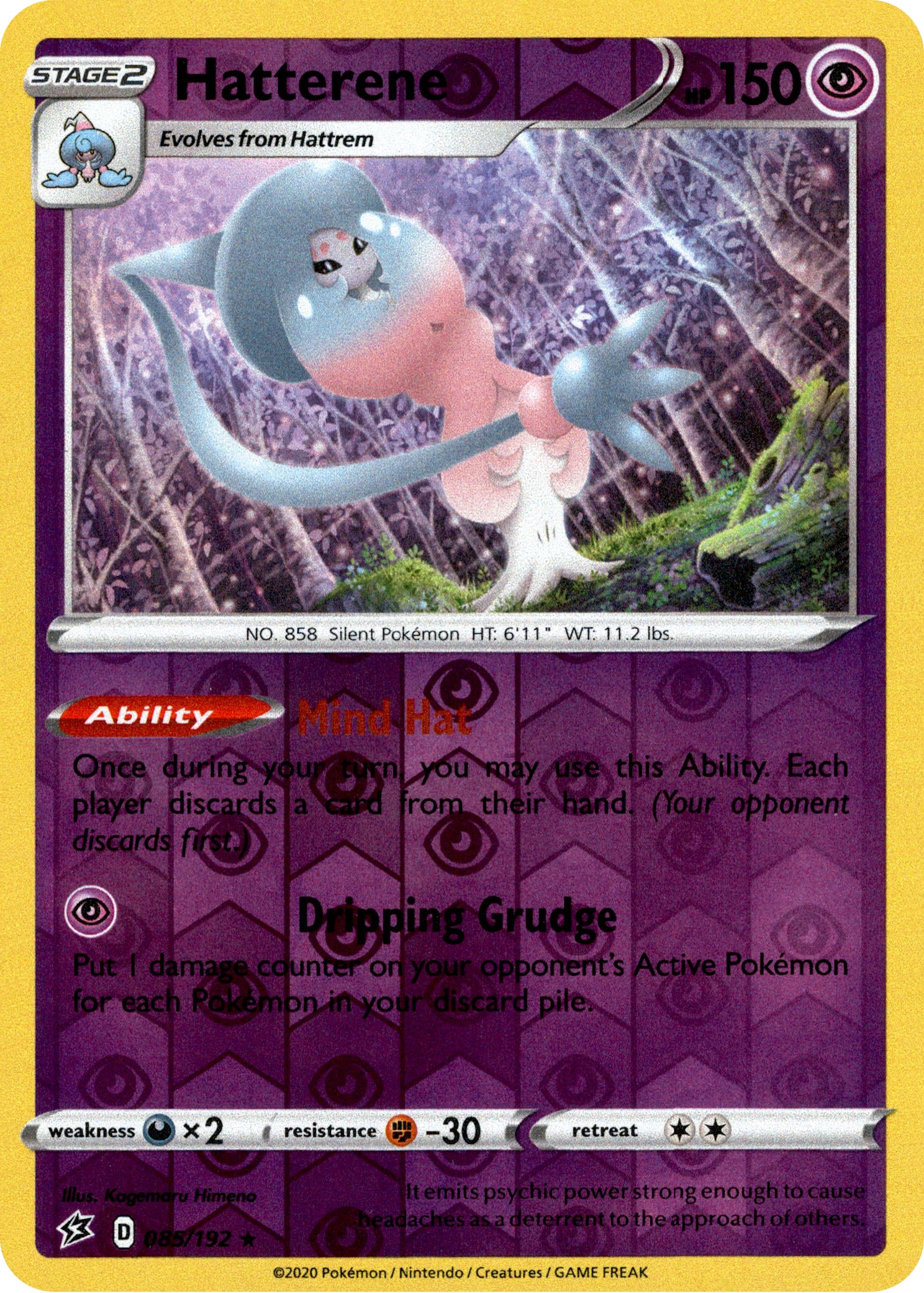 Hatterene - 85/192 - Rebel Clash - Reverse Holo - Card Cavern