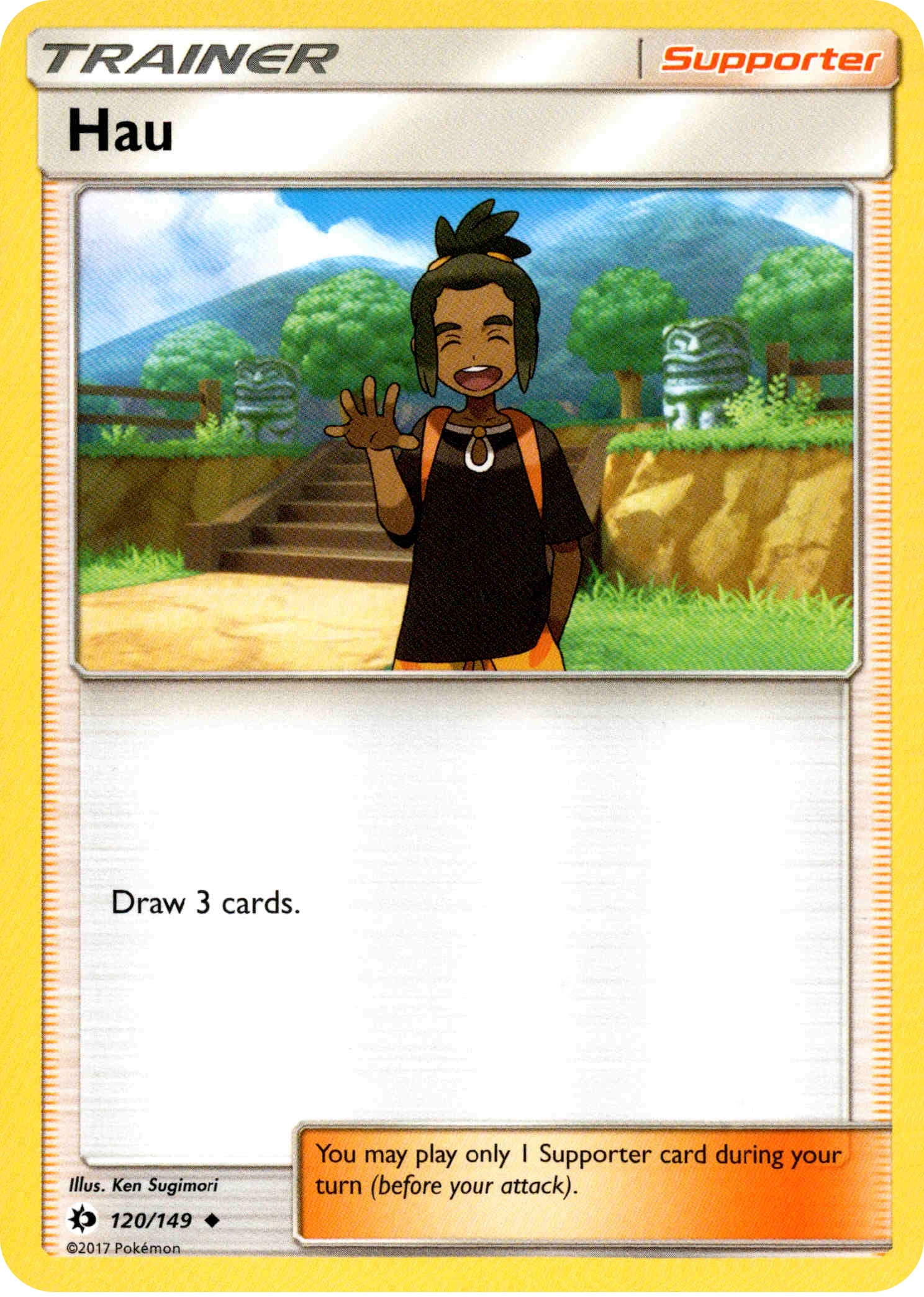 Hau - 120/149 - Sun & Moon - Card Cavern