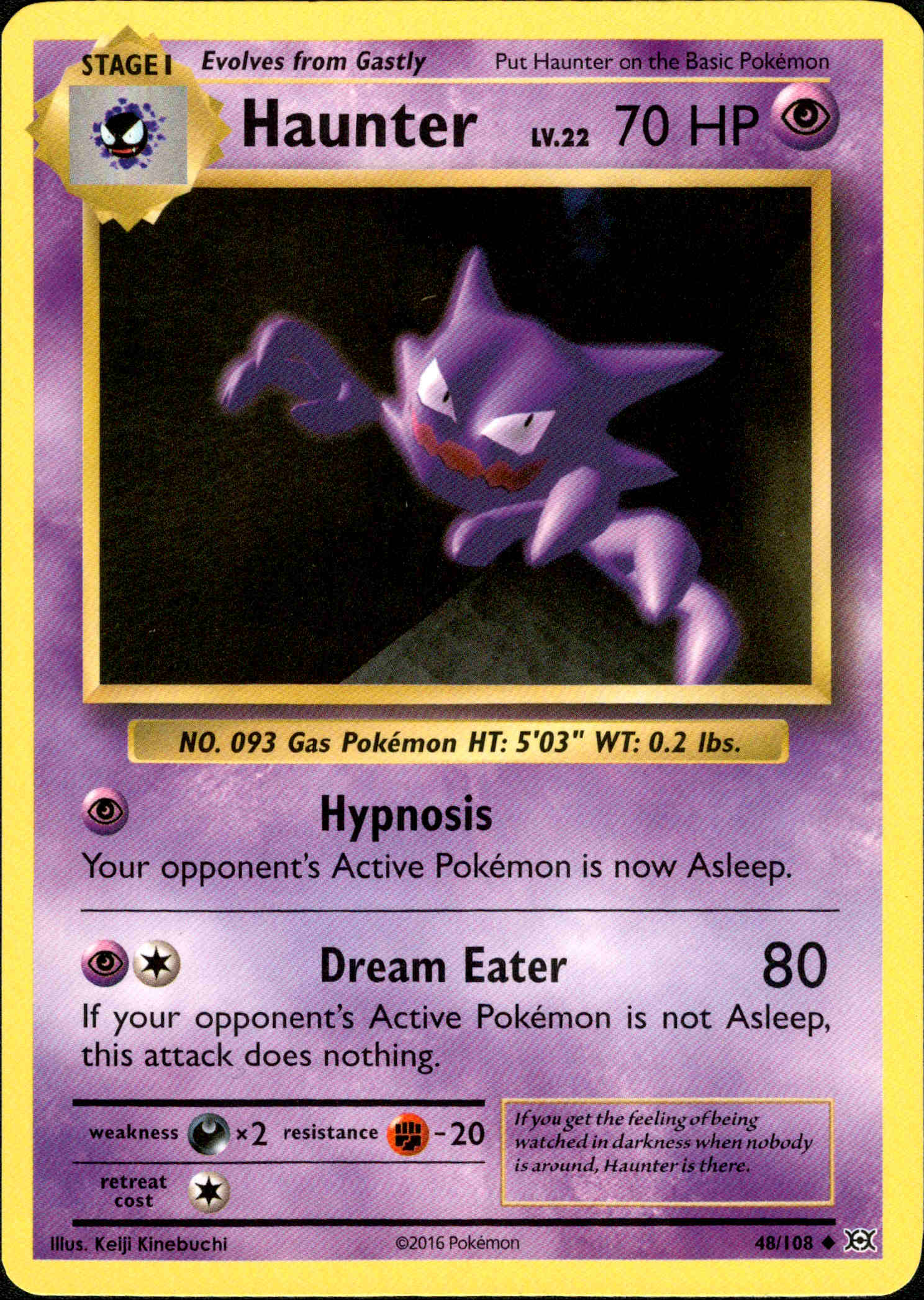 Haunter - 48/108 - Evolutions - Card Cavern