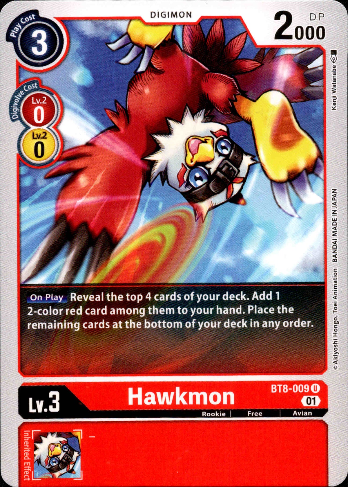 Hawkmon - BT8-009 U - New Awakening - Card Cavern