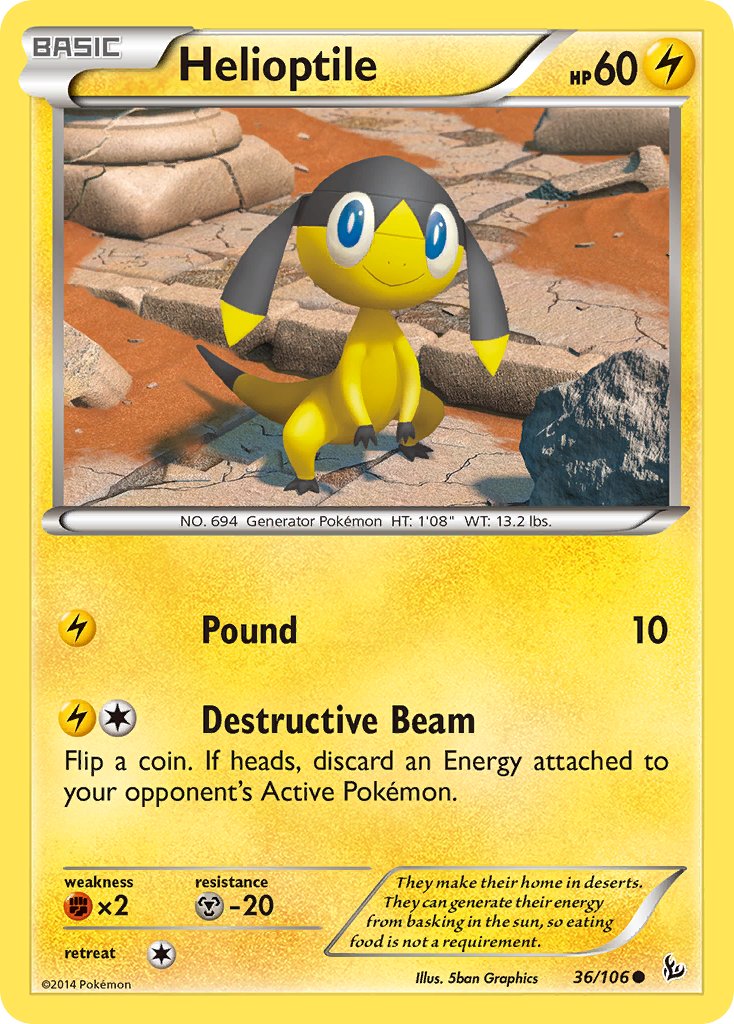 Helioptile - 36/106 - Flashfire - Card Cavern
