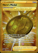 Hero's Medal Secret Rare - 201/185 - Vivid Voltage - Holo - Card Cavern