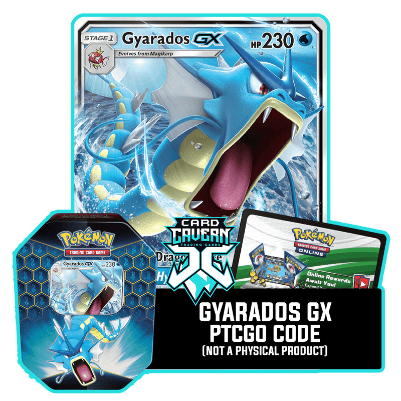 Hidden Fates Tin: Gyarados GX - PTCGO Code - Card Cavern