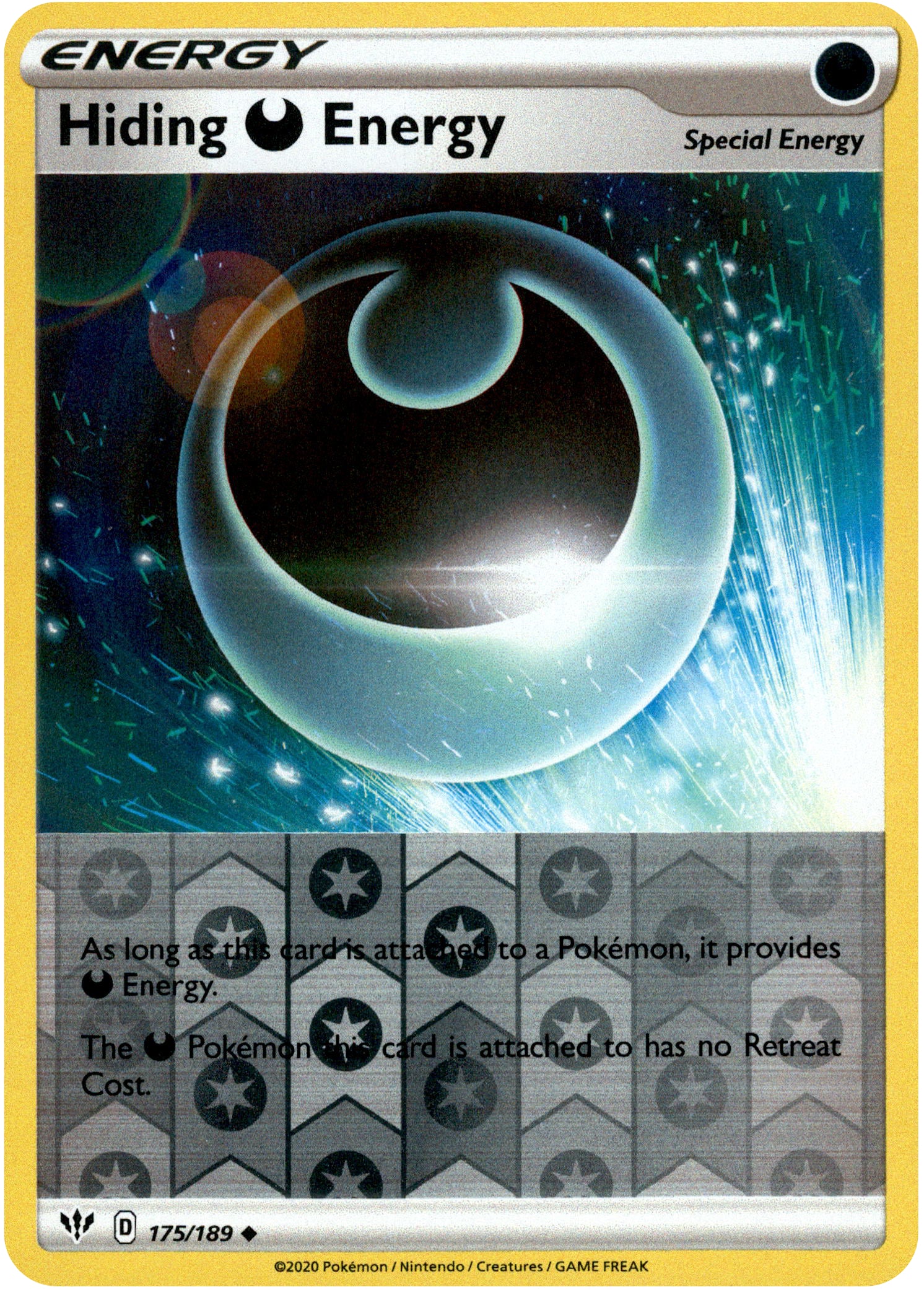 Hiding Darkness Energy - 175/189 - Darkness Ablaze - Reverse Holo - Card Cavern