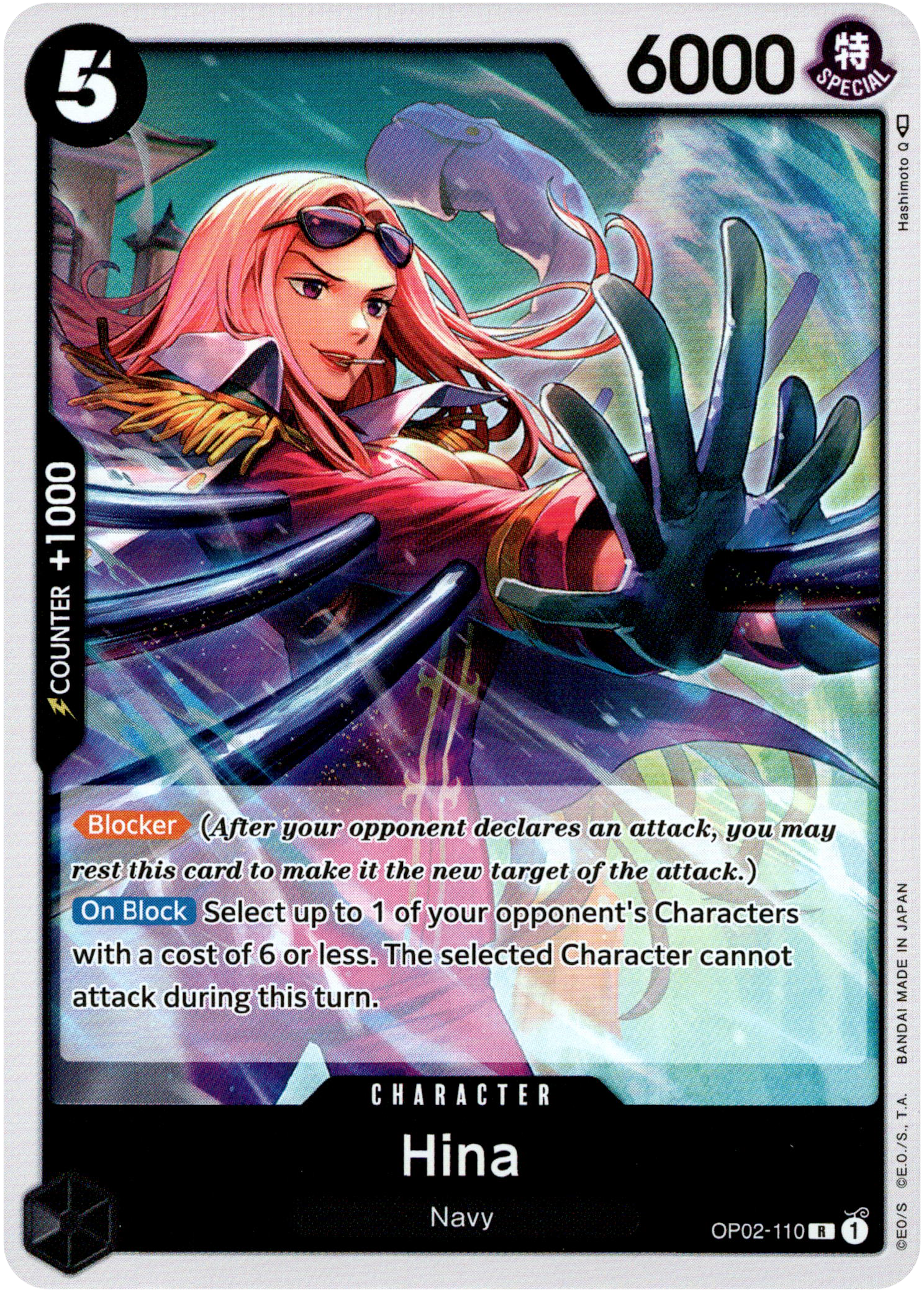 Hina - OP02-110 - Paramount War - Foil - Card Cavern