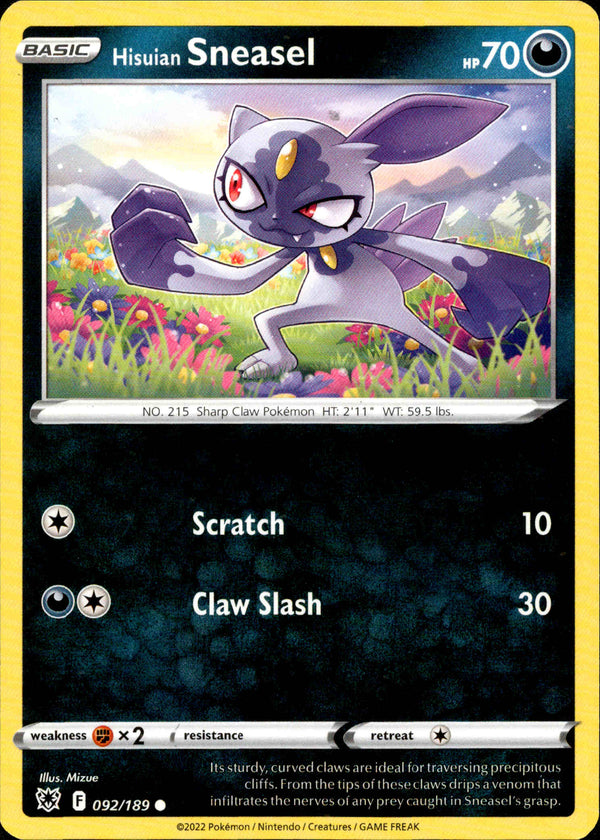 Hisuian Sneasel - 092/189 - Astral Radiance - Card Cavern