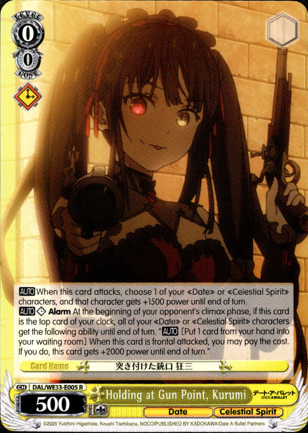 Holding at Gun Point, Kurumi - DAL/WE33-E005 - Date A Bullet - Card Cavern