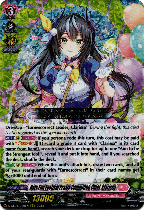 Holy Egg Festival Praxis Committee Chief, Clarissa - D-SS05/010EN - Festival Booster 2023 - Card Cavern