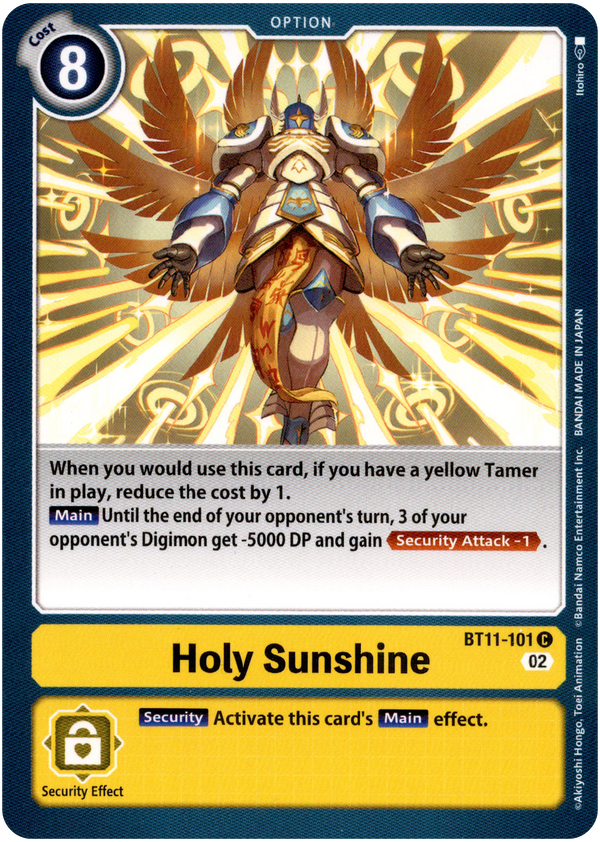 Holy Sunshine - BT11-101 C - Dimensional Phase - Card Cavern